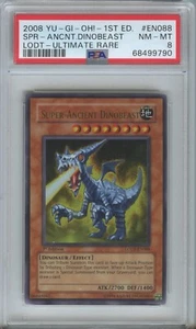 YuGiOh! 2008 Super-Ancient Dinobeast 1ª Edición Ultra Raro #LODT-EN088 PSA 8 - Imagen 1 de 2