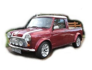 Clear Body Shell Classic Mini Cooper UTE for 1:10 RC MINI Tamiya  M07 etc 225mm - Picture 1 of 4