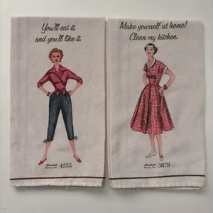 Simplicity Muster Geschirrtücher 3878 & 4255 You’ll Like It Clean My Kitchen lustig - Bild 1 von 10