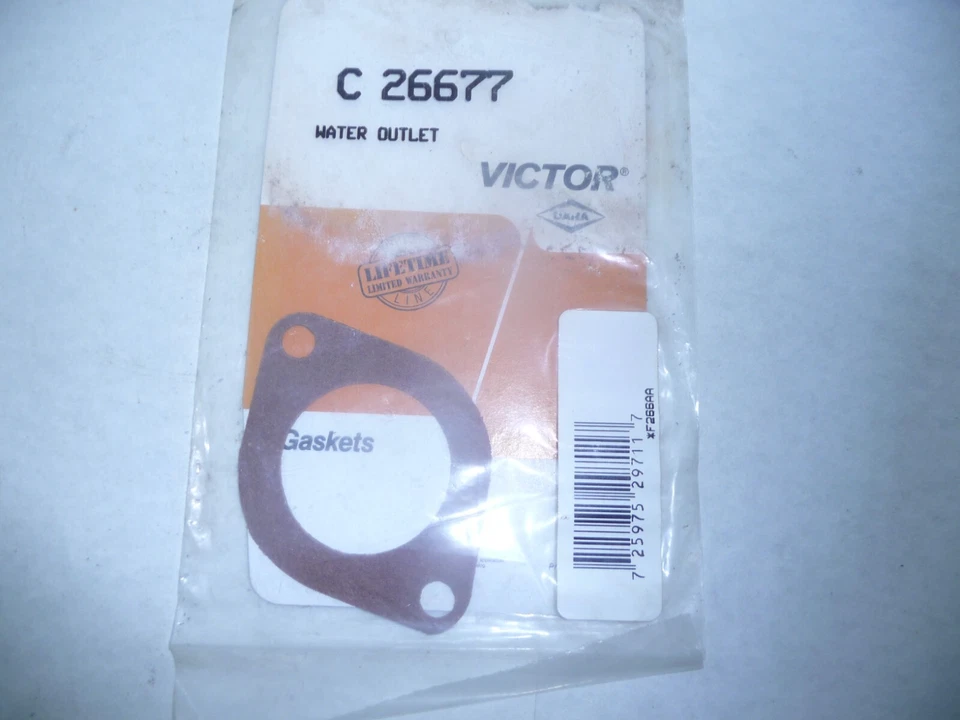 Junta de salida de agua Victor C26677 1974-1986 Ford Mercury 2,8 V6 Foto 1 de 1