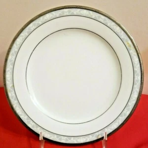 "Plato de postre de platino Noritake de porcelana contemporánea China Hampshire 8 1/4" - Imagen 1 de 5
