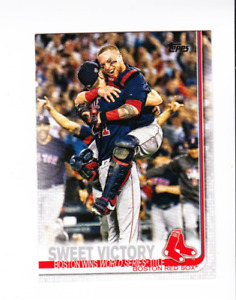 2019 Topps #549 Boston Red Sox World Series card (Chris Sale, Christian Vazquez)