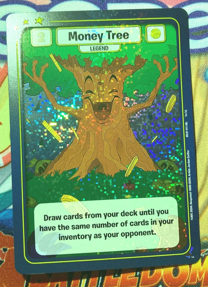 Neopets Battledome TCG - Money Tree - OBL S1 Promo W/ OBL holofoil (OBL01-011) - Image 1 of 2