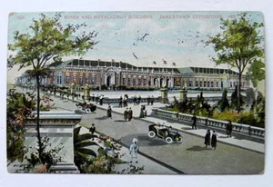 1907 JAMESTOWN EXPOSITION ANTIQUE POST CARD MINES METALURGY BLDG NORFOLK VA - Picture 1 of 2
