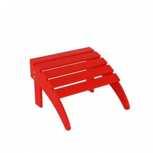 WESTIN OUTDOOR Patio Furniture Folding Ottoman Plastic Outdoor UV Resistant Red - Picture 1 of 7