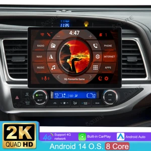 Radio estéreo GPS 13,1" para Toyota Highlander 2014-2019 Android 14 Carplay 4G+64G - Imagen 1 de 19