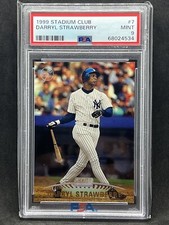 1999 Stadium Club #7 Darryl Strawberry New York Yankees PSA 9