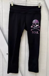 LULULEMON Talla 4 Para Mujer Nylon Spandex ALMA Ciclo Capri Leggings Negro G2 - Imagen 1 de 8