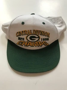 Green Bay Packers 1996 Central Division NFC Champs Embroidered Snapback Hat - Picture 1 of 3