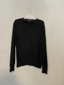 Banana Republic Herren Medium Seidenpullover schwarz V-Ausschnitt - Bild 1 von 6