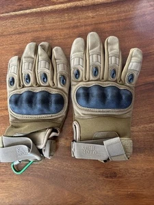 KemiMoto Motorcross Motorcyclists Leisure Goods Gloves Khaki Size M - Picture 1 of 2