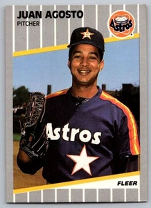 1989 Fleer Juan Agosto Houston Astros #348 - Picture 1 of 2