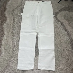 NWT Dickies Utility Painters Pants Relaxed Fit White Cotton Twill Men's 36 x 34 - Picture 1 of 7