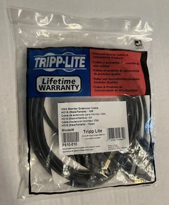 TRIPP-LITE VGA MONITOR EXTENSION CABLE, HD15 MALE/FEMALE - 10FT MODEL P510-010 - Picture 1 of 5