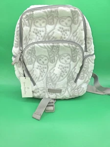 NEU MIT ETIKETT SELTEN Vera Bradley Hadley Rucksack Nachtschwärmer grau Plüsch flauschig gesteppt Hedwig - Bild 1 von 10