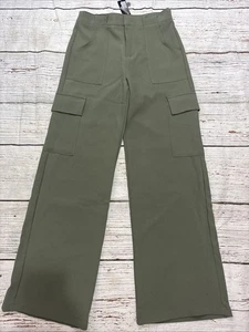 Pantalone cargo donna Hunter & Brown taglia M verde gamba larga boho trendy - Foto 1 di 9