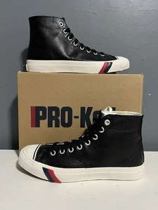 Zapatilla deportiva Pro-Keds Royal Hi de cuero con cordones para hombre 10,5 negra (PH64114) nueva (se envía ahora) - Imagen 1 de 8