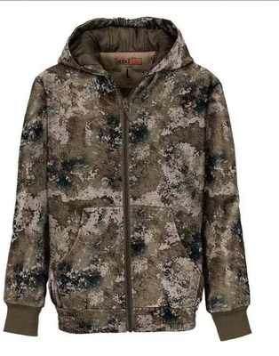 Red Head Silent Hide Strata Youth Camouflage Hooded Hunting Jacket Size M -193 - Image 1 of 4