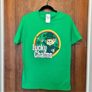 Nueva con etiquetas Camiseta General Mills Lucky Charms Verde Pequeña - Imagen 1 de 4