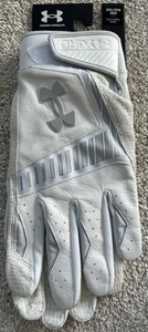 Under Armour Herren UA Yard Baseball Softball Erwachsene Schlaghandschuhe weiß 2XL - Bild 1 von 4
