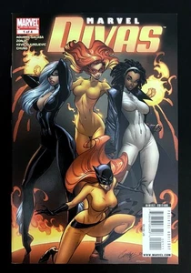 Marvel Divas #1 Hi-Grade J. Scott Campbell Cubierta Gato Negro Marvel Comics 2009 - Imagen 1 de 2