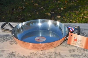 New NKC 24 cm Copper Round Au Gratin Pan Normandy Kitchen Copper Saute Roasting - Picture 1 of 5