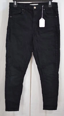 Topshop MOTO Cropped Black Jamie Jeans Black SIze 32 30/25 - Image 1 of 3