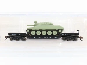 N Bachmann 71386 DDOX 52' Depressed Center Flat Car #48434 w/ Sheridan Tank - Picture 1 of 10
