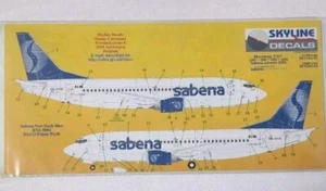 Skyline Decals 1/144 1/200 Boeing 737 Sabena Airlines Decals - Bild 1 von 2