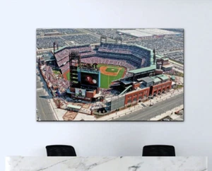Philadelphia Phillies Baseball Colorful 36x24 READY TO HANG 1.5 inch Frame WoW! - Picture 1 of 13