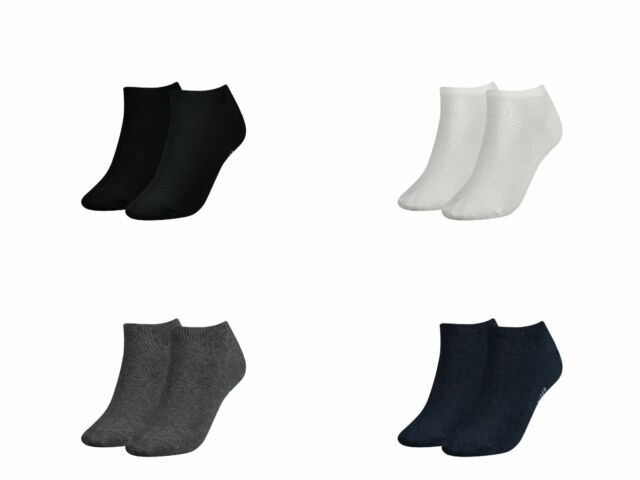 Tommy Hilfiger Calcetines para mujer – Forros ligeros ultra invisibles  (paquete de 6), talla 4-10, negro/blanco/gris