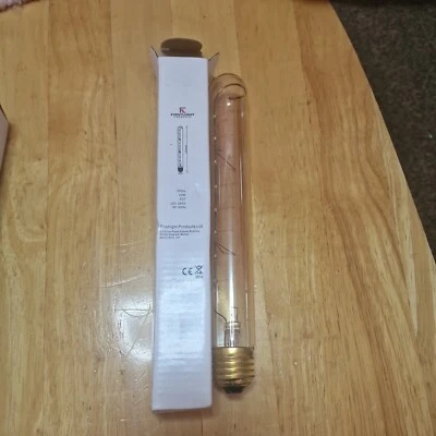 Vintage Style Edison Bulb Dimmable Filament Tubular T300 40W Incandescent Screw - Image 1 of 4