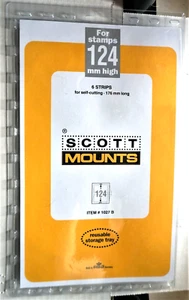 Scott Prinz Mounts, # 1027B, 6 Black Strips, 124mm high x 176mm long - Picture 1 of 1