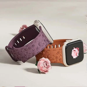 Correa de Silicona para Apple Watch Correa 40mm 44mm 45mm 41mm 49mm 38mm 42mm Floral En - Imagen 1 de 38