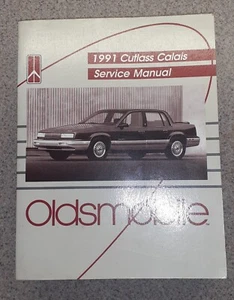 1991 Oldsmobile Cutlass Calais Service Manual Like new Condition - Foto 1 di 8