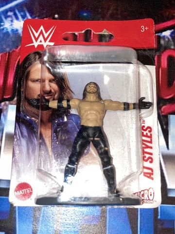 ACTION FIGURE AJ Styles WWF Action Figure Micro Action (MOC) Cover