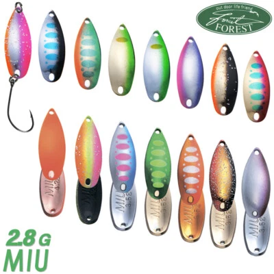 Forest MIU NATIVE 2.8 gr 28 mm Native Trout Spoon Assorted Colors