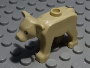 LEGO Figura Animal Vaca Ternero Beige - Picture 1 of 1