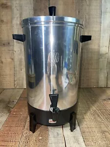 VINTAGE WEST BEND Aluminum Coffee Percolator 12-30 Cups #9308 Made in USA - Picture 1 of 11