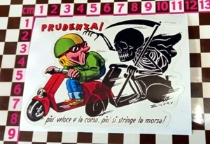 Italian Cartoon Scooter Sticker - Vespa Lambretta Iso GP LP - Picture 1 of 1