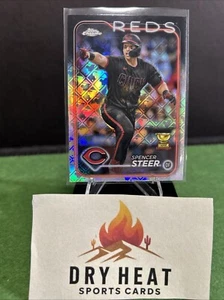 2024 Topps Chrome Logofractor Edition Rainbow RF #104 Spencer Steer MINT 🔥⚾️🔥 - Bild 1 von 2
