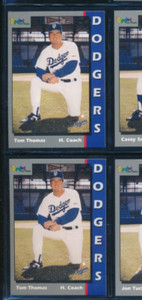 Lot (2) 1996 Team Issue Tom Thomas Great Falls Dodgers (GD58) SWSW6