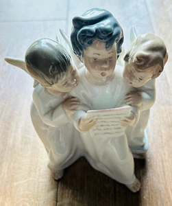 Lladro 4542 Rentnergruppe 3 Chorengel Kinder singend Porzellan Figur - Bild 1 von 10