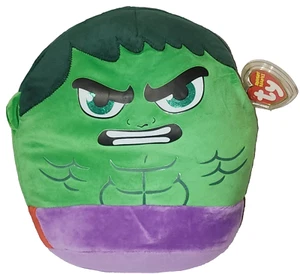 Ty Squishy Beanies - HULK 10" UK Exclusive Marvel NEW Pillow Plush Stuffed Toy - Picture 1 of 8
