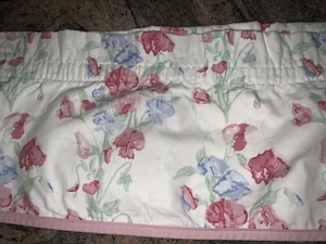 FABULOUS CUSTOM LAURA ASHLEY VALANCE,PINK&BLUE FLORAL 184”WIDE 🎀 - Picture 1 of 2