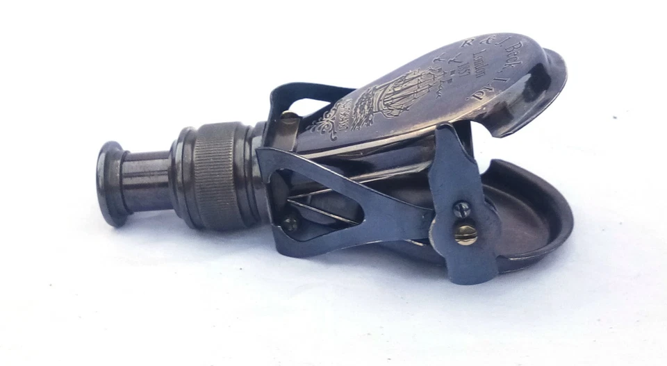 Sifaat World 4" Antique R&J Beck LONDON-1857 Solid Brass Black Monocular,Replica - Image 1 of 4