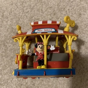 Disney Toon Town Jolly Trolley Pullback Juguete Tren Coche Mickey Minnie 1993 De colección - Imagen 1 de 11