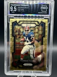 Thurman Thomas 2023 Panini Prizm Gold Vinyl Prizm 5/5 HOF arena club 9.5 - Picture 1 of 4