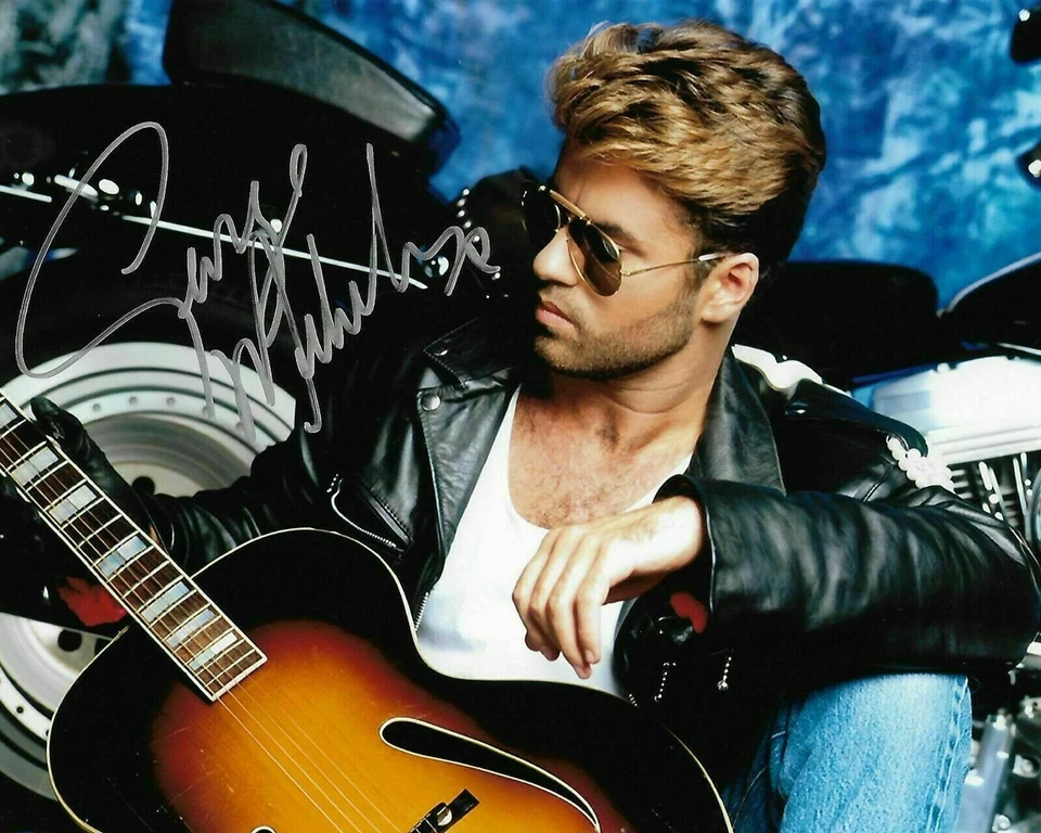 George Michael Autoed Signed 3.5x5 (REPRINT) - Image 1 of 1