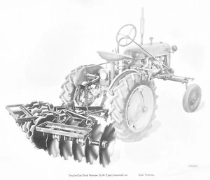 IH International Cub L-38 Disk Harrow Bedienungsanleitung Farmall Cub Traktor L38 - Bild 1 von 10